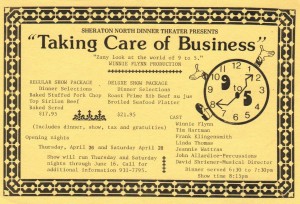 1984 Taking Care of Business 1 flyer